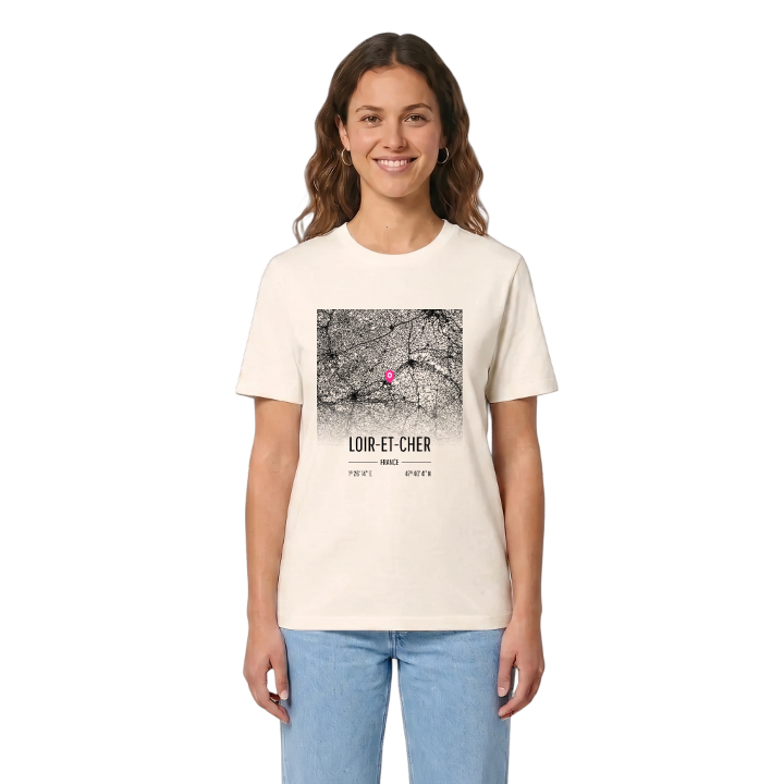 Loir-et-Cher map t-shirt – t-shirt from PinShirt