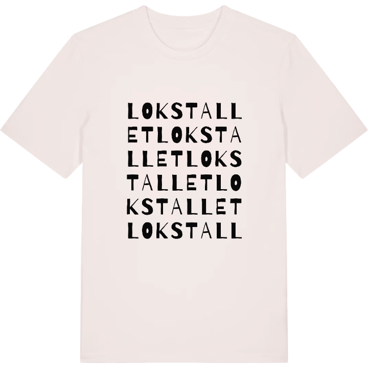 Lokstallet wordplay t-shirt – t-shirt from PinShirt