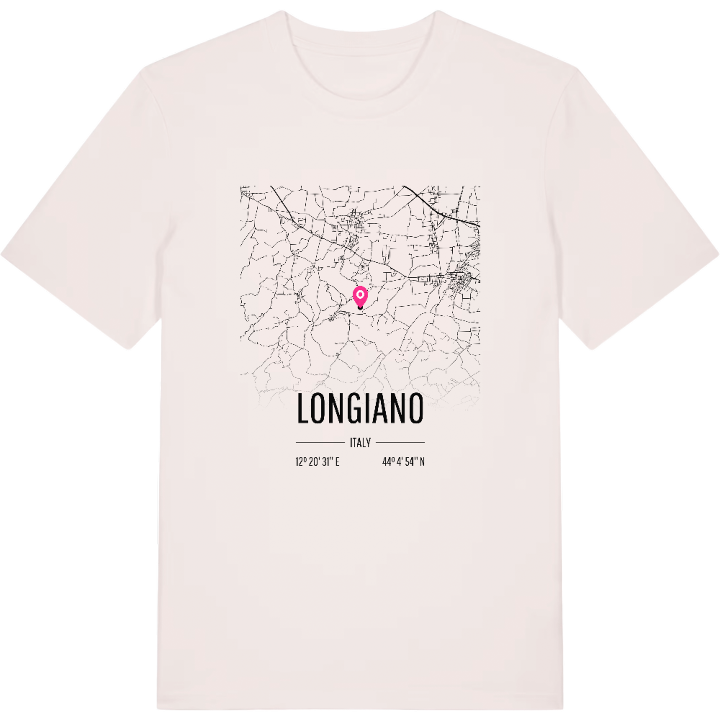 Longiano map t-shirt – t-shirt from PinShirt