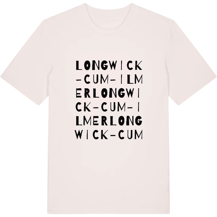 Longwick-cum-Ilmer wordplay t-shirt – t-shirt from PinShirt