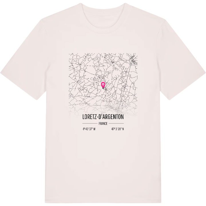 Loretz-d'Argenton map t-shirt – t-shirt from PinShirt