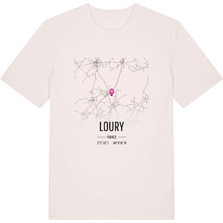 Loury map t-shirt – t-shirt from PinShirt