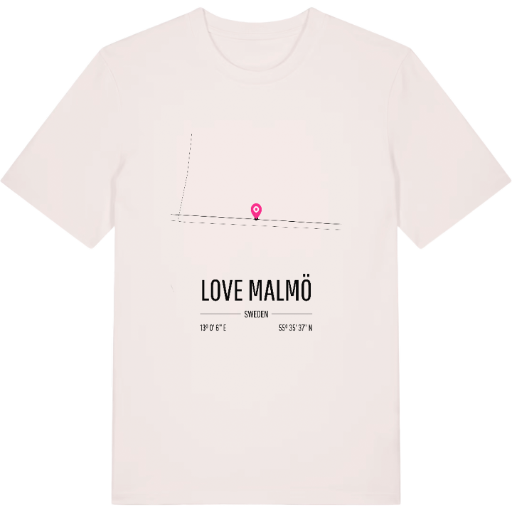LOVE Malmö map t-shirt – t-shirt from PinShirt