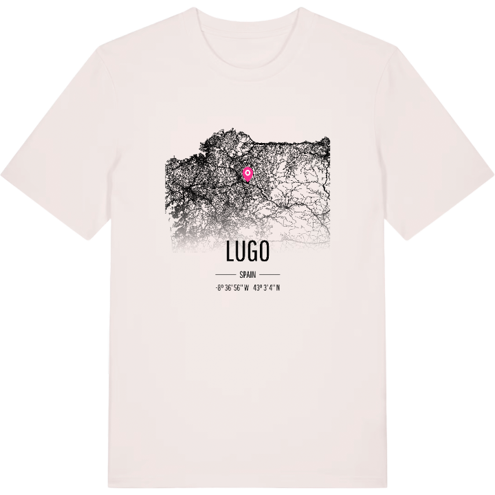 Lugo map t-shirt – t-shirt from PinShirt