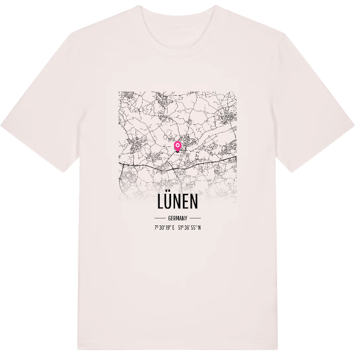 Lünen map t-shirt – t-shirt from PinShirt