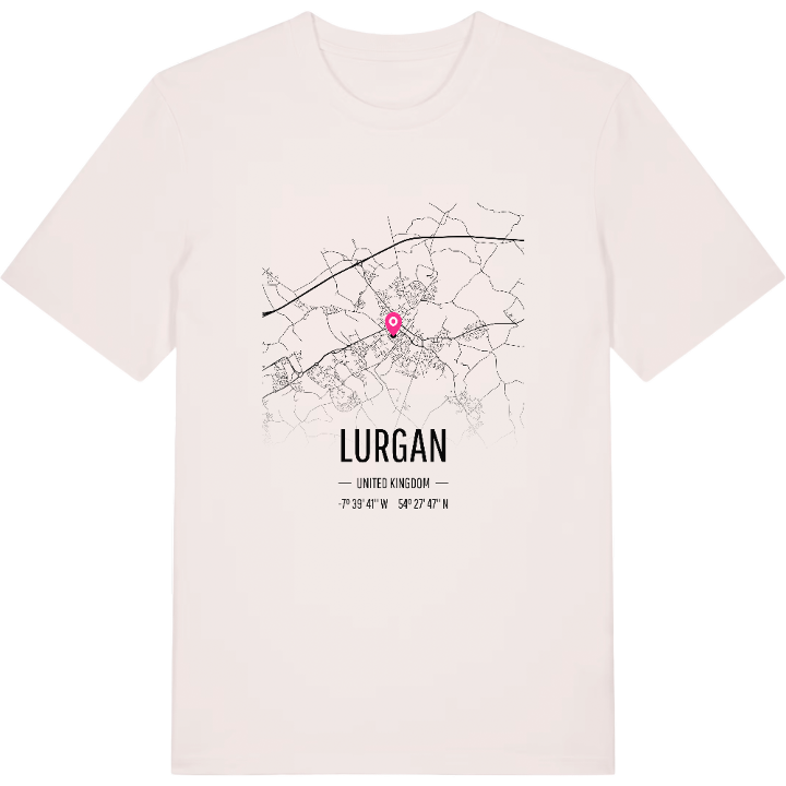 Lurgan map t-shirt – t-shirt from PinShirt