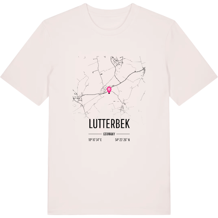 Lutterbek map t-shirt – t-shirt from PinShirt
