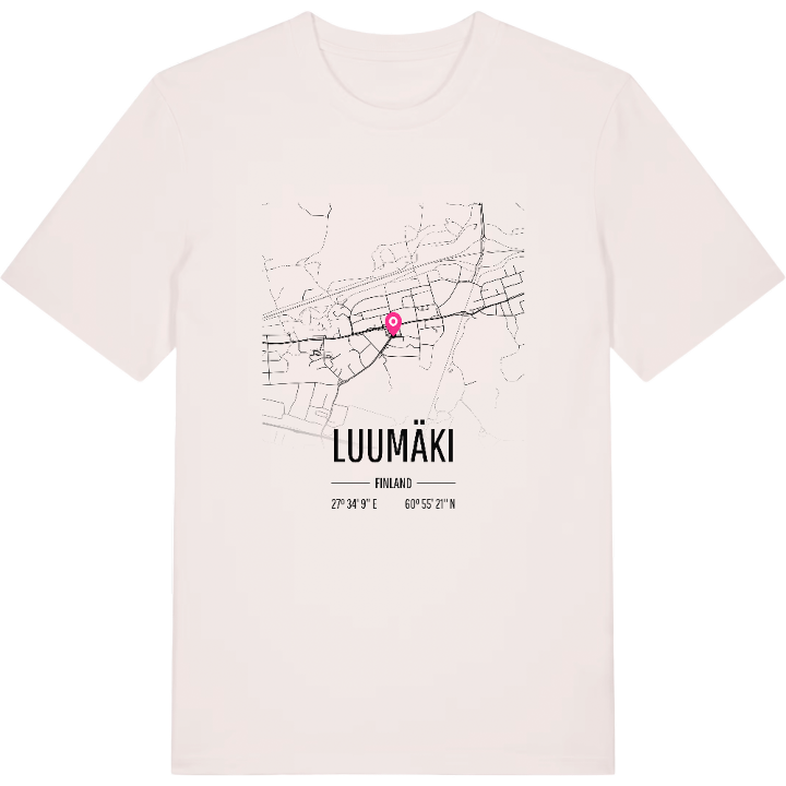 Luumäki map t-shirt – t-shirt from PinShirt