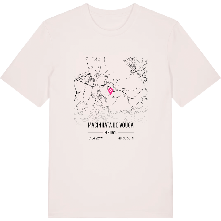 Macinhata do Vouga map t-shirt – t-shirt from PinShirt