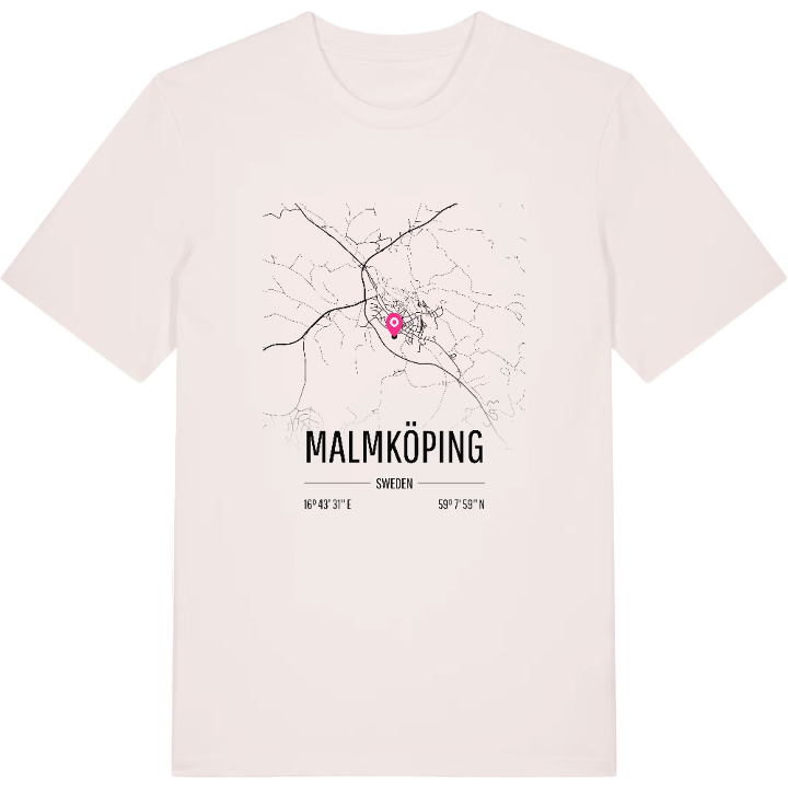 Malmköping map t-shirt – t-shirt from PinShirt