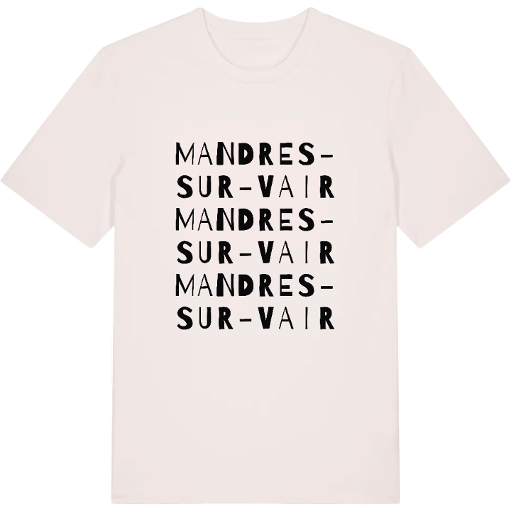 Mandres-sur-Vair wordplay t-shirt – t-shirt from PinShirt