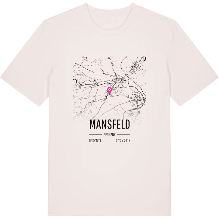 Mansfeld map t-shirt – t-shirt from PinShirt