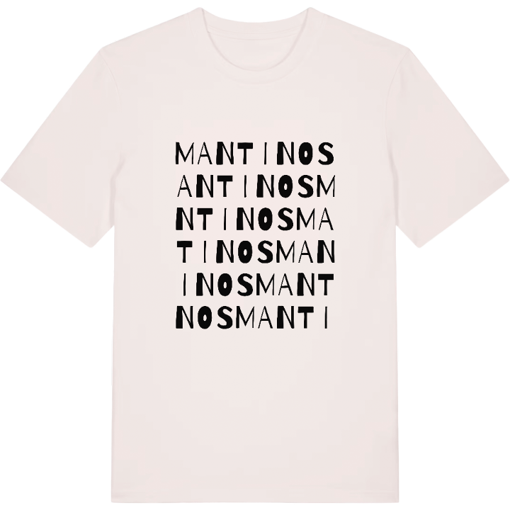 Mantinos wordplay t-shirt – t-shirt from PinShirt