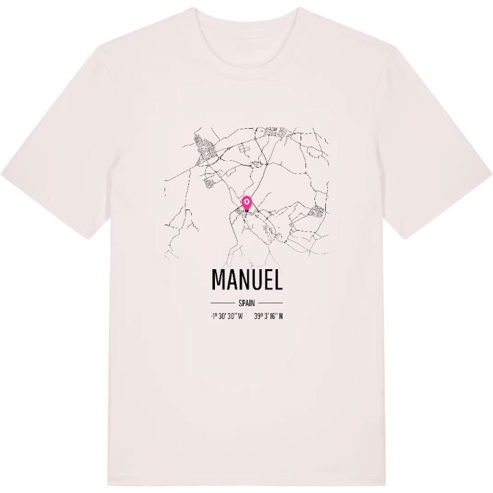 Manuel map t-shirt – t-shirt from PinShirt