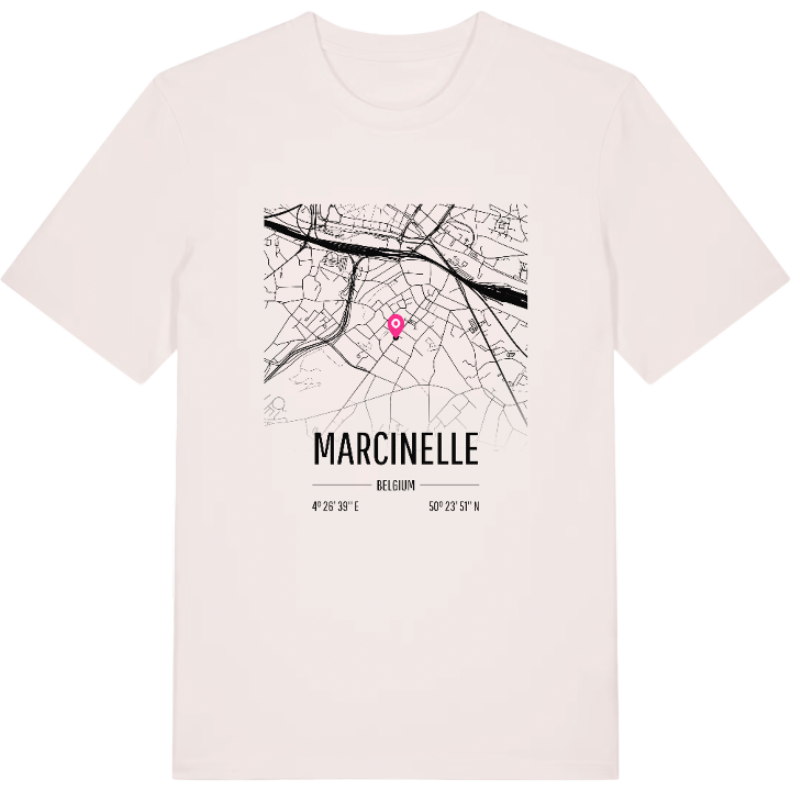 Marcinelle map t-shirt – t-shirt from PinShirt
