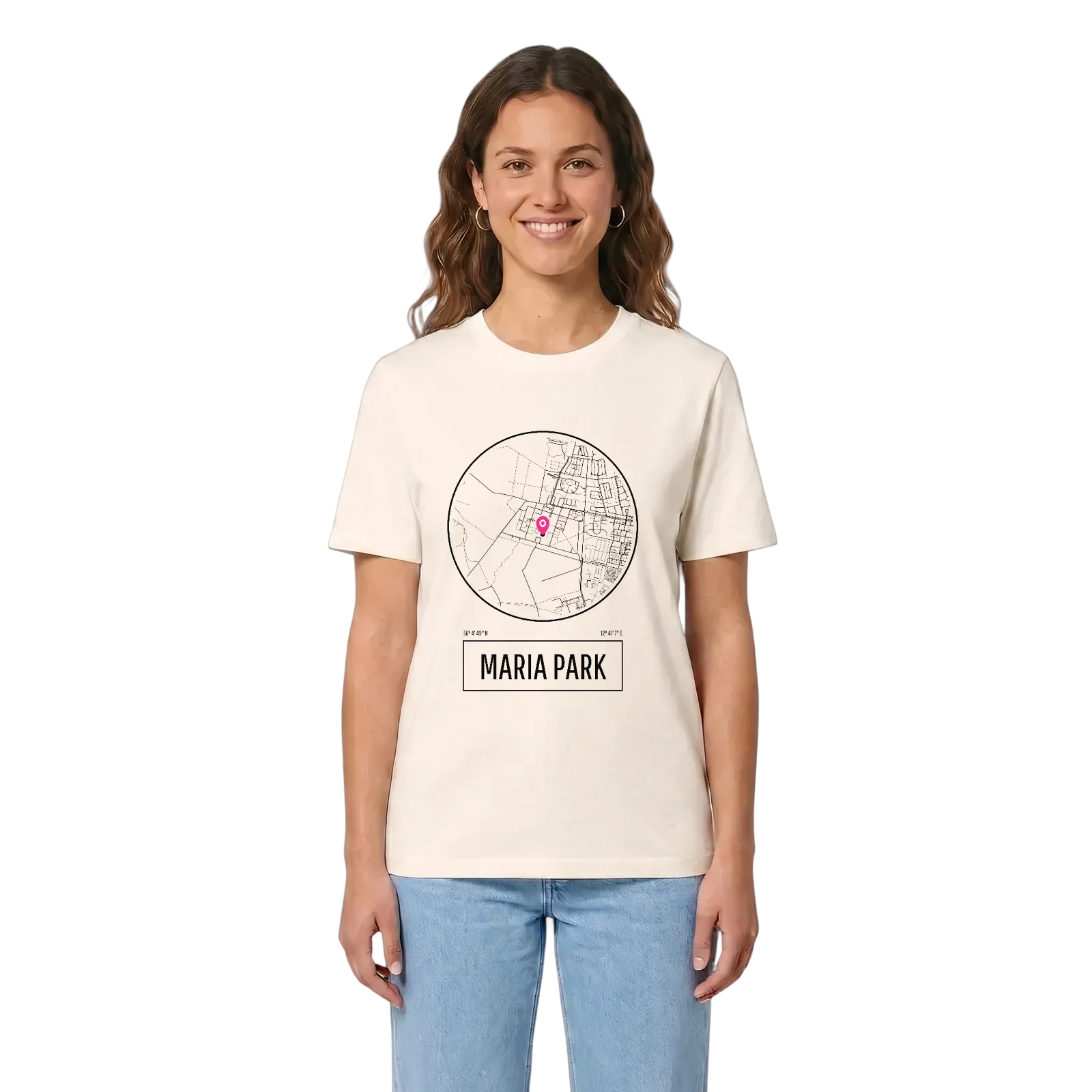 Maria Park t-shirt – Vintage White, in context