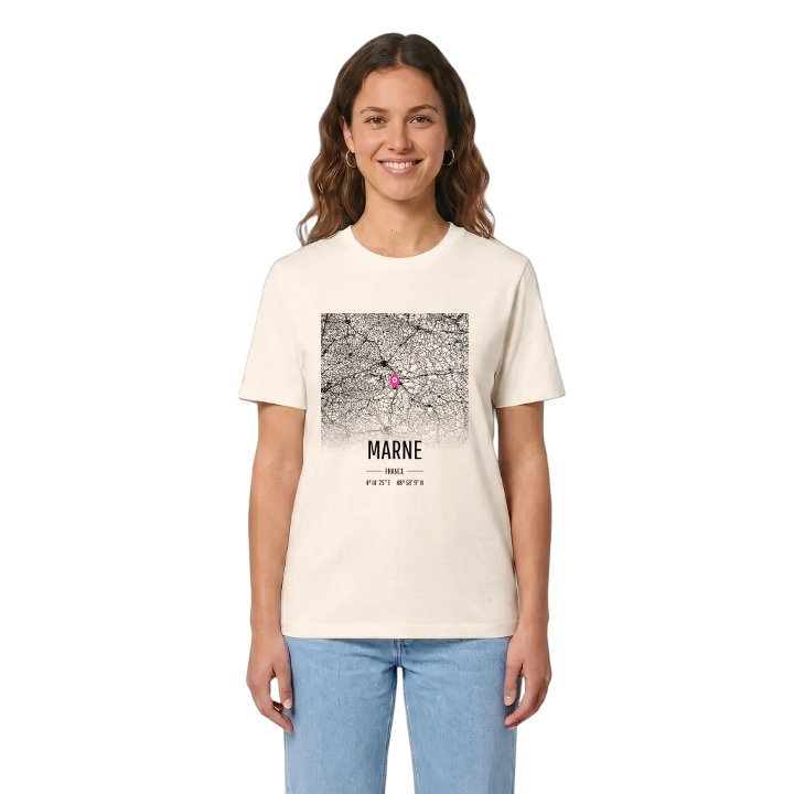 Marne map t-shirt – t-shirt from PinShirt