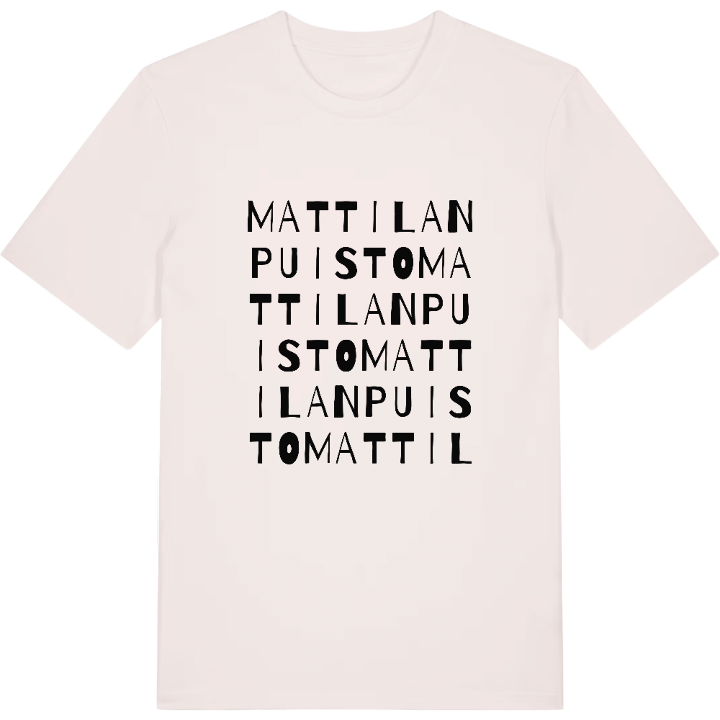 Mattilanpuisto wordplay t-shirt – t-shirt from PinShirt