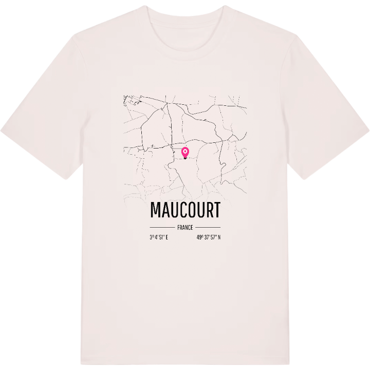 Maucourt map t-shirt – t-shirt from PinShirt