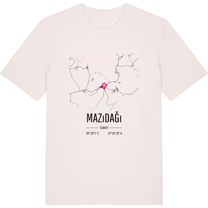 Mazıdağı map t-shirt – t-shirt from PinShirt