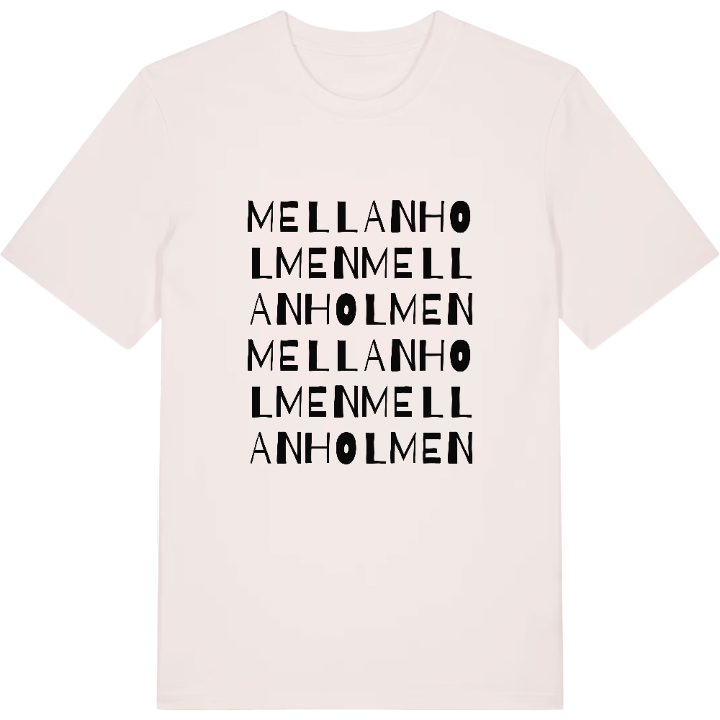 Mellanholmen wordplay t-shirt – t-shirt from PinShirt