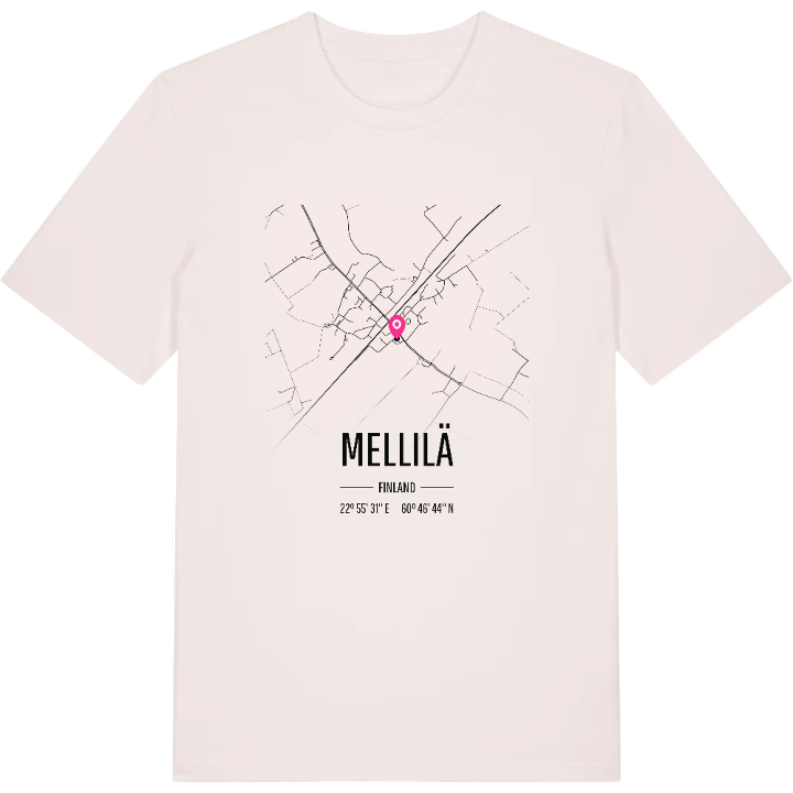 Mellilä map t-shirt – t-shirt from PinShirt
