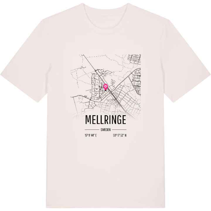 Mellringe map t-shirt – t-shirt from PinShirt
