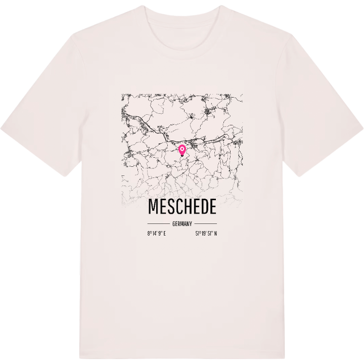 Meschede map t-shirt – t-shirt from PinShirt