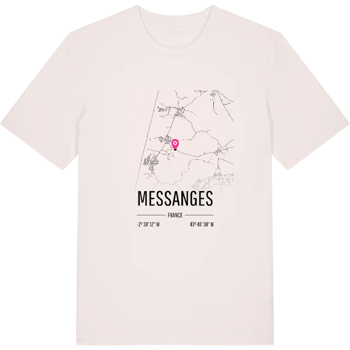 Messanges map t-shirt – t-shirt from PinShirt