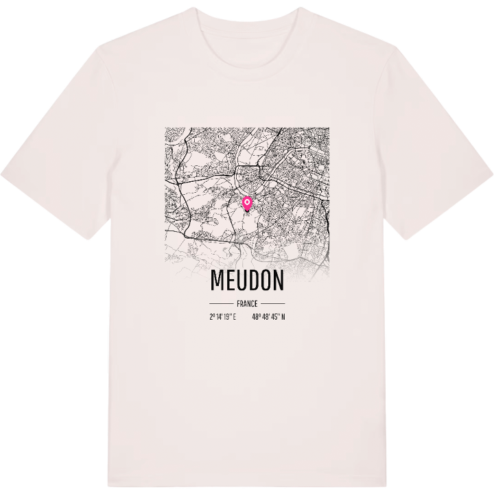 Meudon map t-shirt – t-shirt from PinShirt