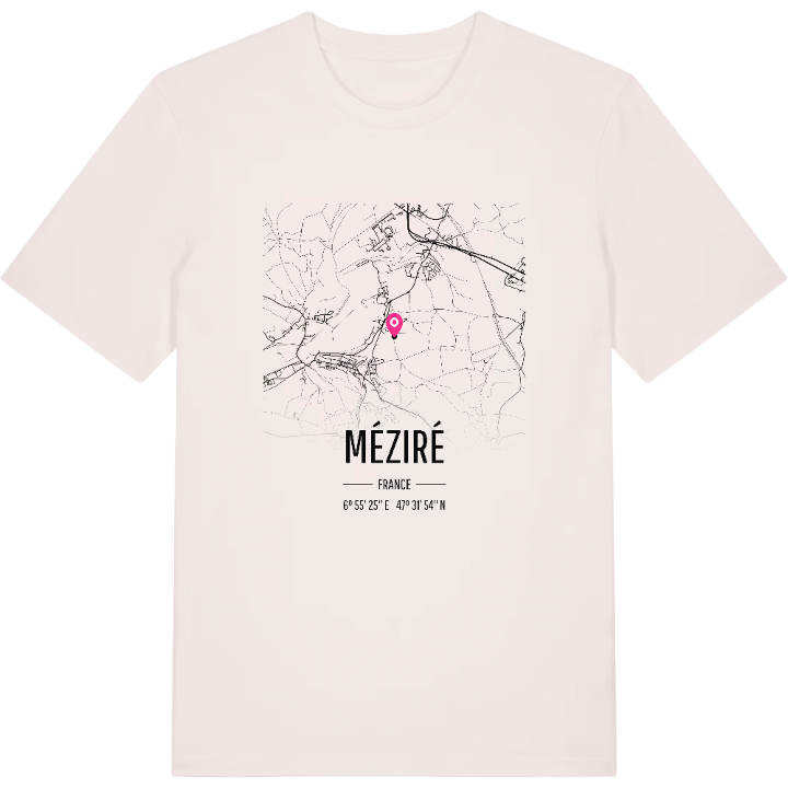 Méziré map t-shirt – t-shirt from PinShirt