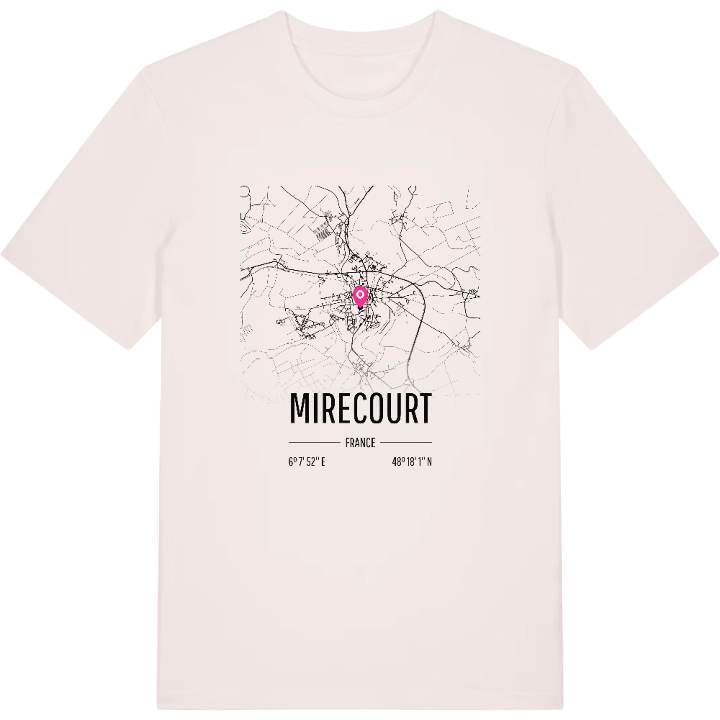 Mirecourt map t-shirt – t-shirt from PinShirt