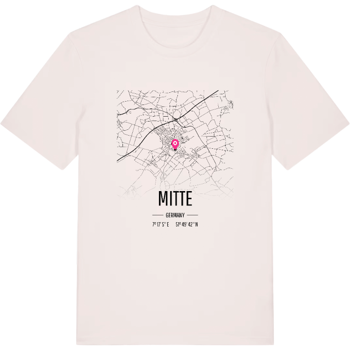 Mitte map t-shirt – t-shirt from PinShirt