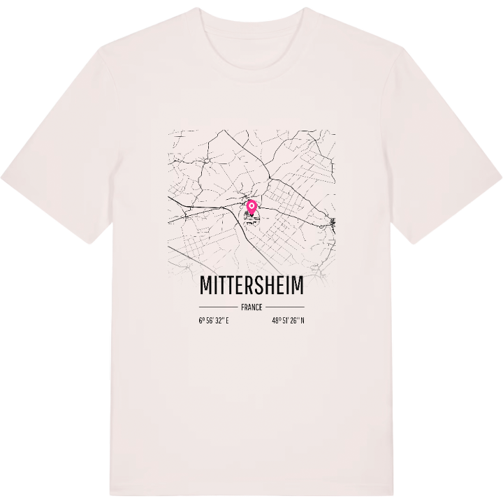 Mittersheim map t-shirt – t-shirt from PinShirt