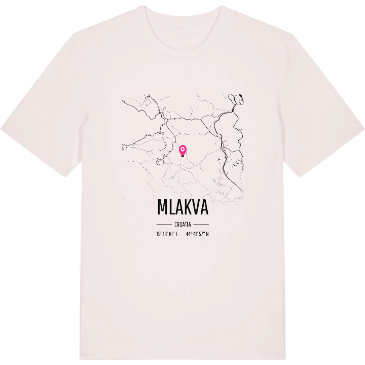 Mlakva map t-shirt – t-shirt from PinShirt
