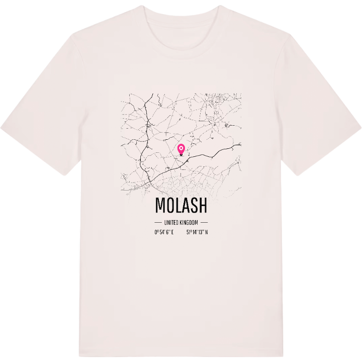 Molash map t-shirt – t-shirt from PinShirt