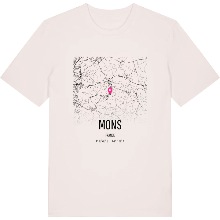 Mons map t-shirt – t-shirt from PinShirt