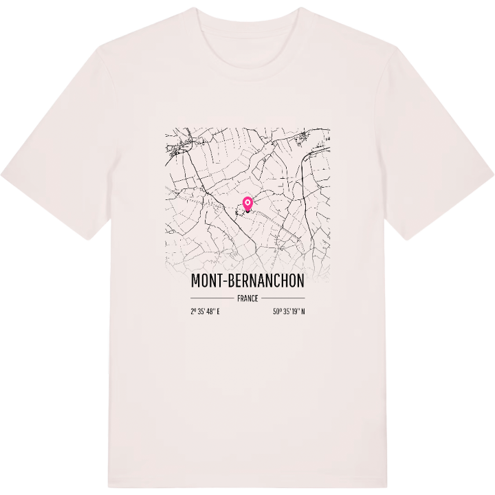 Mont-Bernanchon map t-shirt – t-shirt from PinShirt