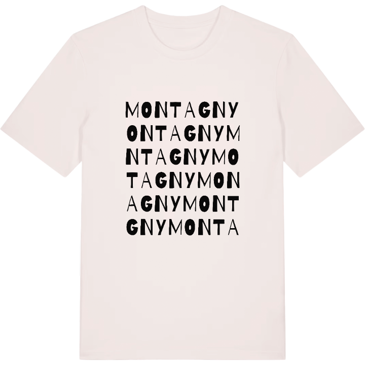 Montagny wordplay t-shirt – t-shirt from PinShirt