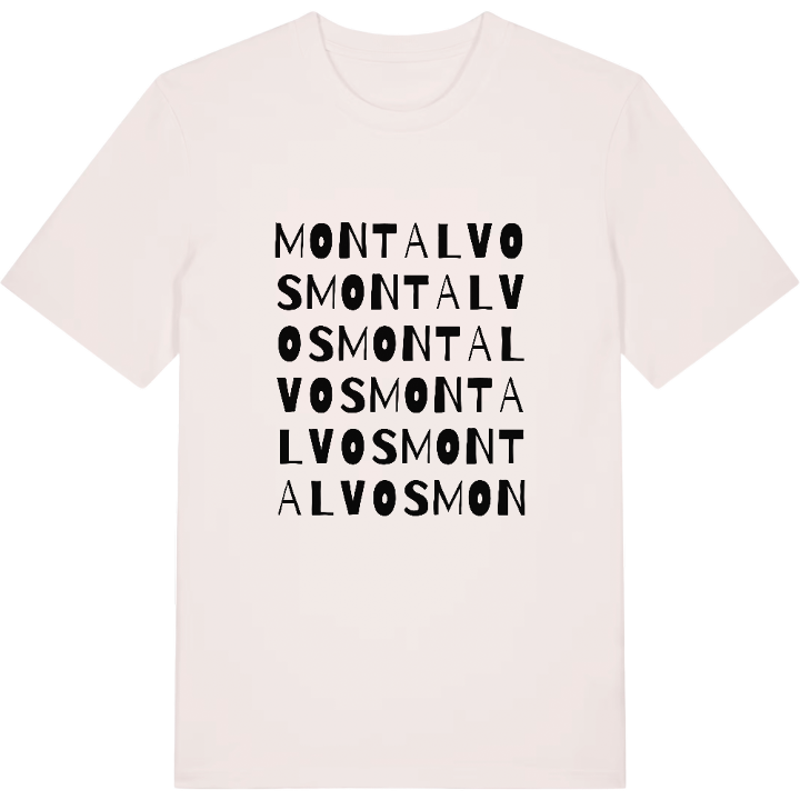 Montalvos wordplay t-shirt – t-shirt from PinShirt