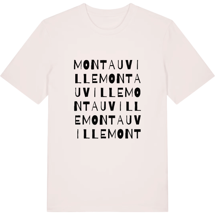 Montauville wordplay t-shirt – t-shirt from PinShirt
