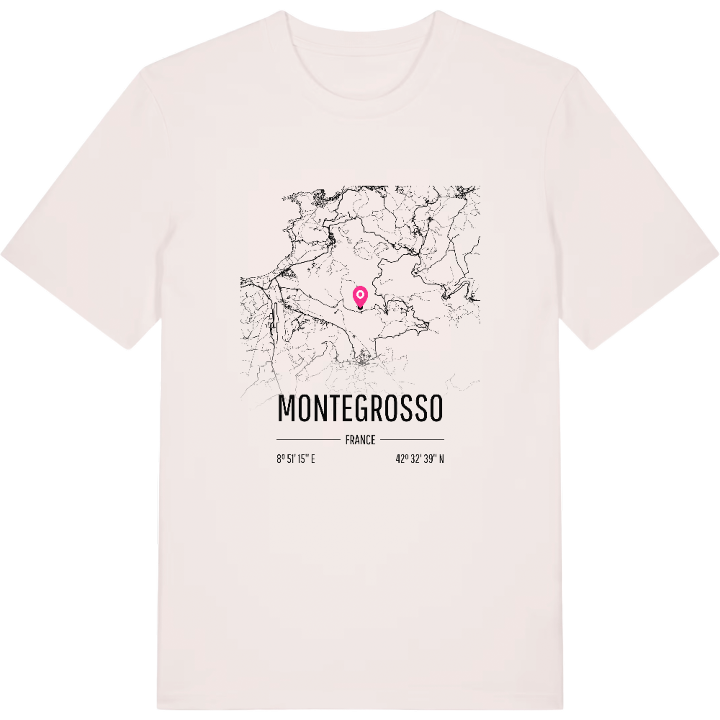 Montegrosso map t-shirt – t-shirt from PinShirt