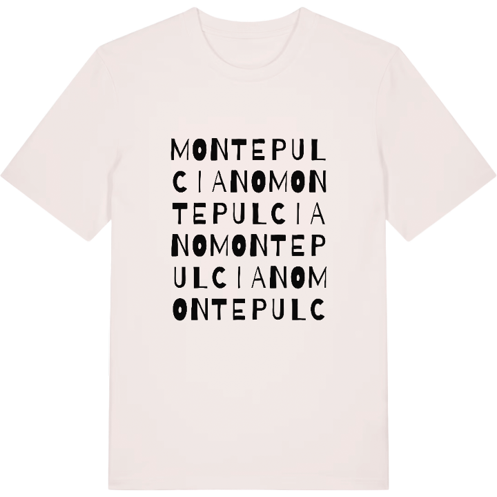 Montepulciano wordplay t-shirt – t-shirt from PinShirt