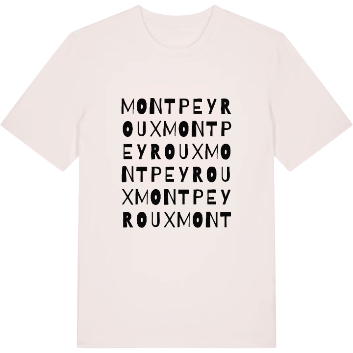 Montpeyroux wordplay t-shirt – t-shirt from PinShirt