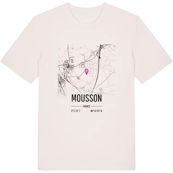 Mousson map t-shirt – t-shirt from PinShirt