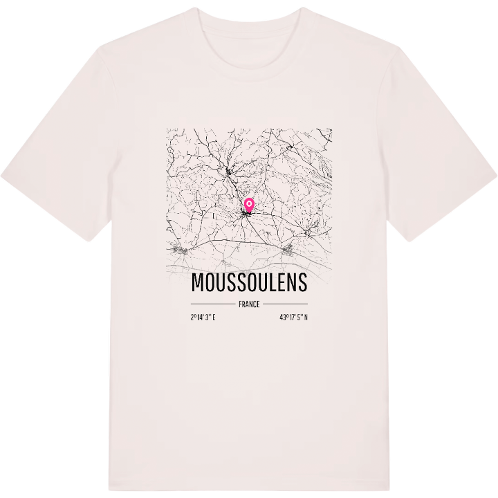 Moussoulens map t-shirt – t-shirt from PinShirt