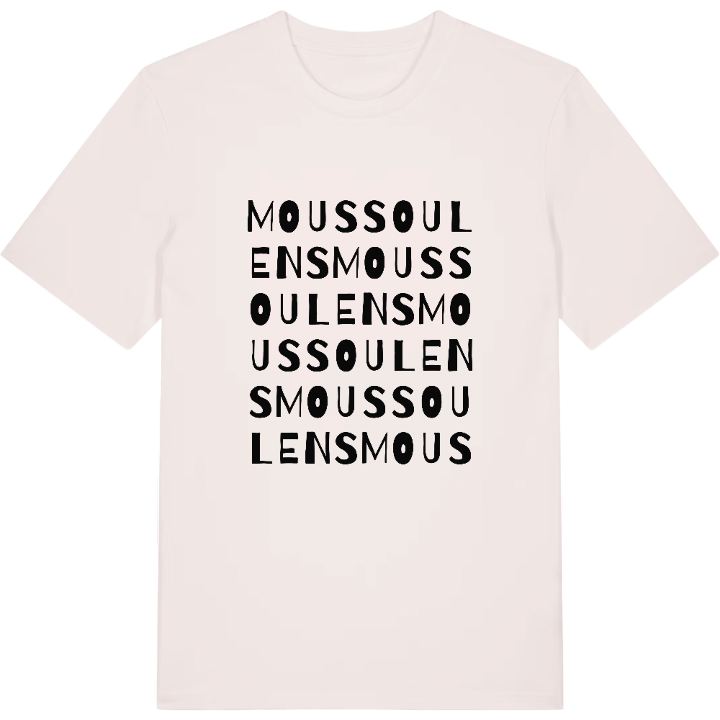 Moussoulens wordplay t-shirt – t-shirt from PinShirt