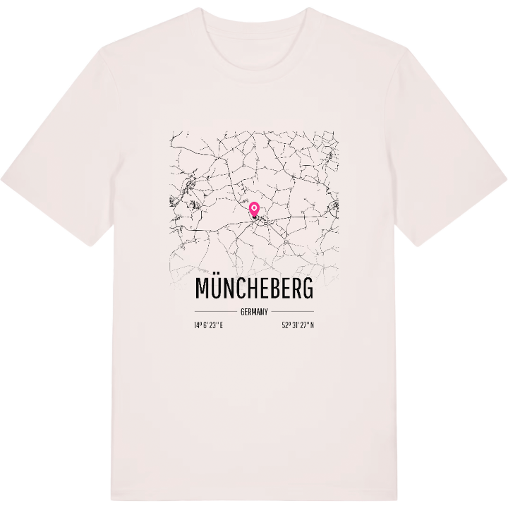 Müncheberg map t-shirt – t-shirt from PinShirt