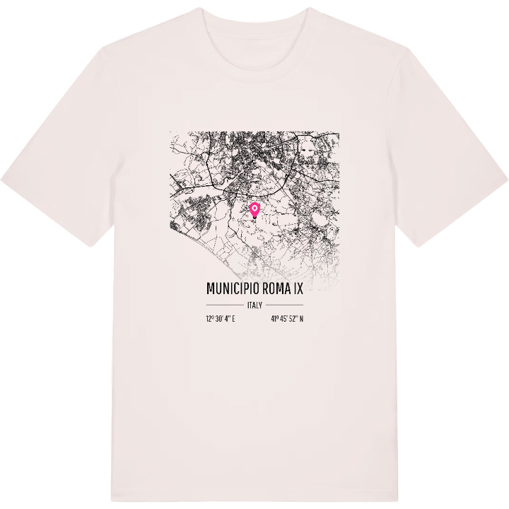 Municipio Roma IX map t-shirt – t-shirt from PinShirt