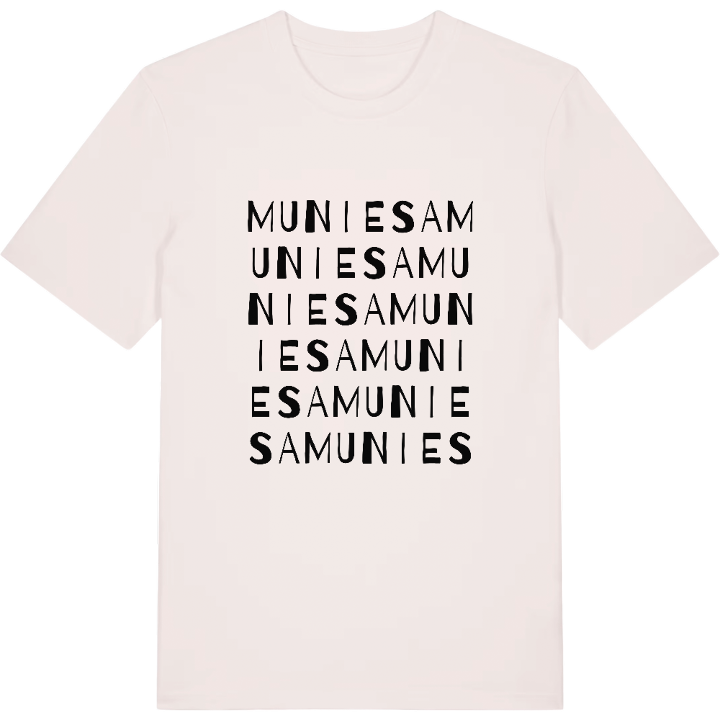 Muniesa wordplay t-shirt – t-shirt from PinShirt